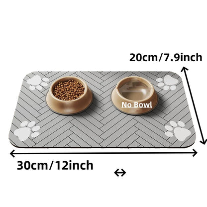 Pet Feeding Mat - Absorbent Placemat for Food and Water Bowls 🐾