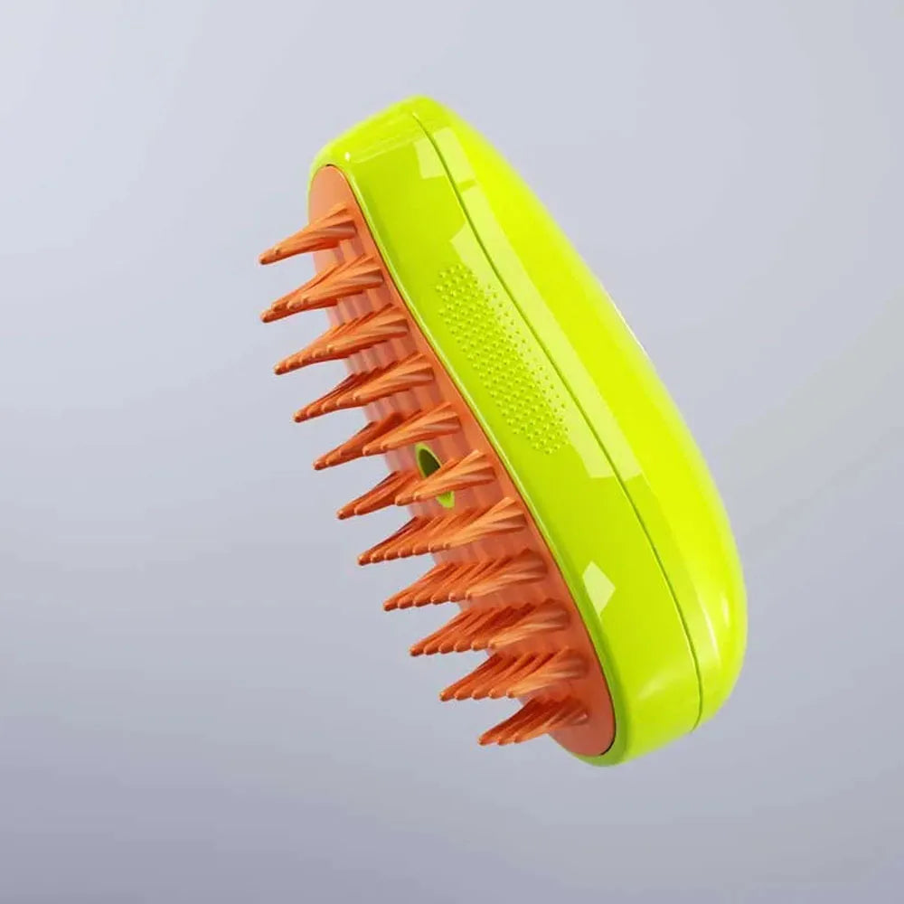 Electric Mango Pet Spray Brush - One-Touch Grooming & Massage System