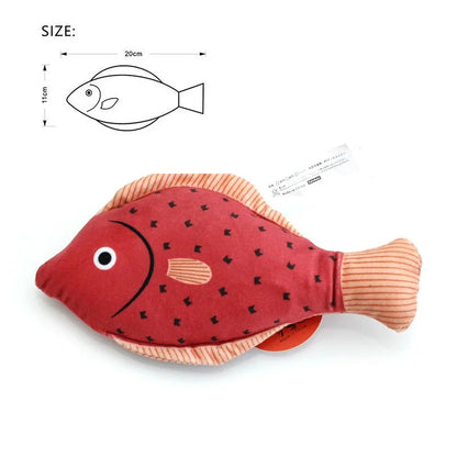 Interactive 3D Fish Catnip Toy - Realistic Plush with Sound & Crinkle