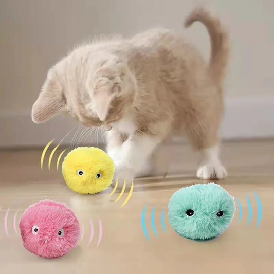 Smart Interactive Sound Ball - Electric Touch-Activated Catnip Toy