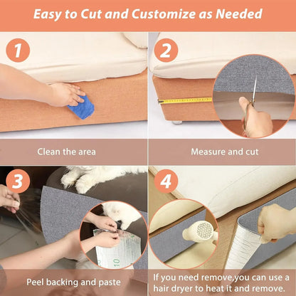 Self-Adhesive Cat Scratch Protection Mat - Furniture Guard