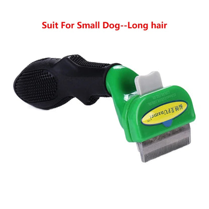 Professional Pet Grooming Comb - Double-Row Deshedding & Massage Brush