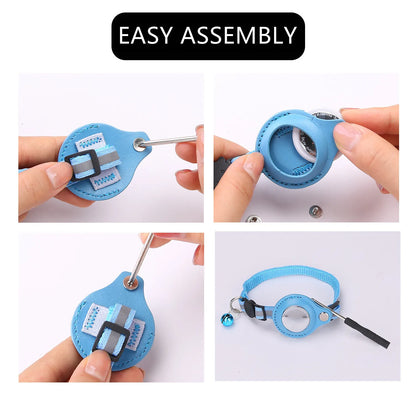 AirTag Pet Collar with Protective Case - Reflective Anti-Lost Design