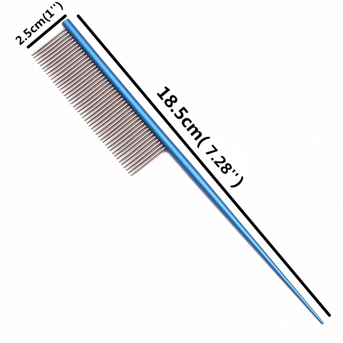 Professional Aluminum Crescent Comb - Salon-Grade Pet Grooming Tool