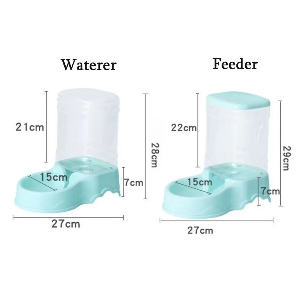 3.8L Smart Pet Water Fountain & Food Station - Dual Automatic System