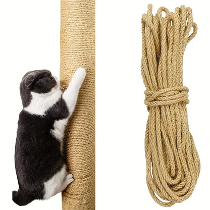 Premium Natural Sisal Rope - DIY Cat Scratching Post Material