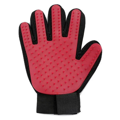 Silicone Pet Grooming Gloves - 2-in-1 Bath & Brush Solution