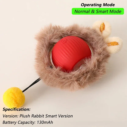 Smart Rolling Mouse Ball - USB Rechargeable Interactive Cat Toy