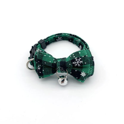 Bow & Bell Pet Collar - Cute Adjustable Design for Cats & Small Dogs