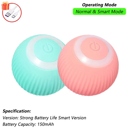 Smart Rolling Mouse Ball - USB Rechargeable Interactive Cat Toy