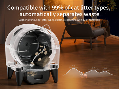 Litière Automatique Autonettoyante pour Plusieurs Chats 🐾
