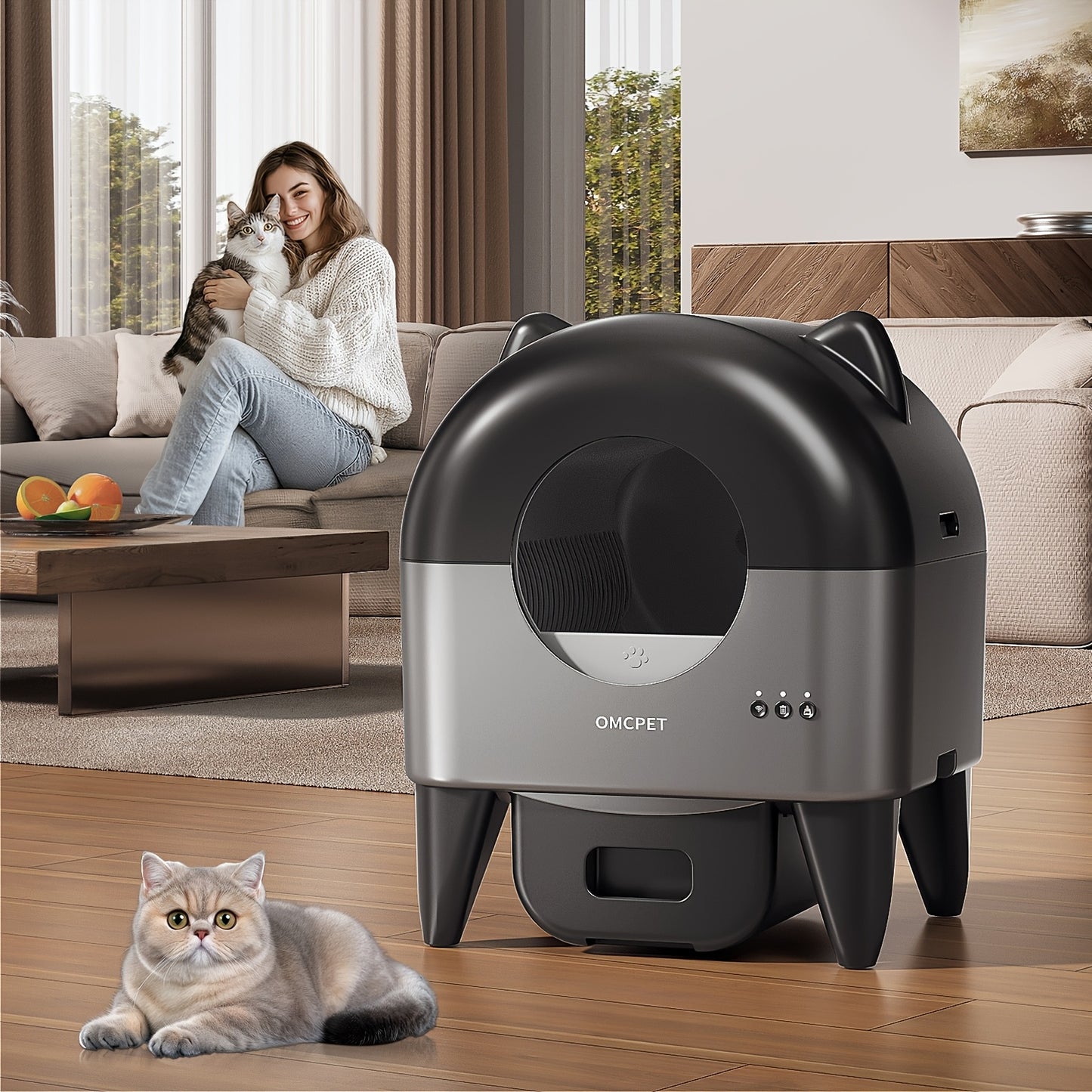 Litière Automatique Autonettoyante pour Plusieurs Chats 🐾